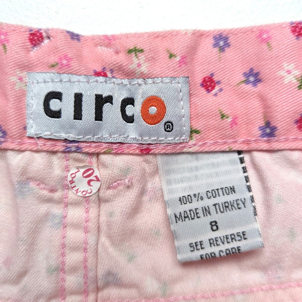 Vintage Circo Shorts Girls Size 8 Pink Floral Dainty Denim - Picture 5 of 5